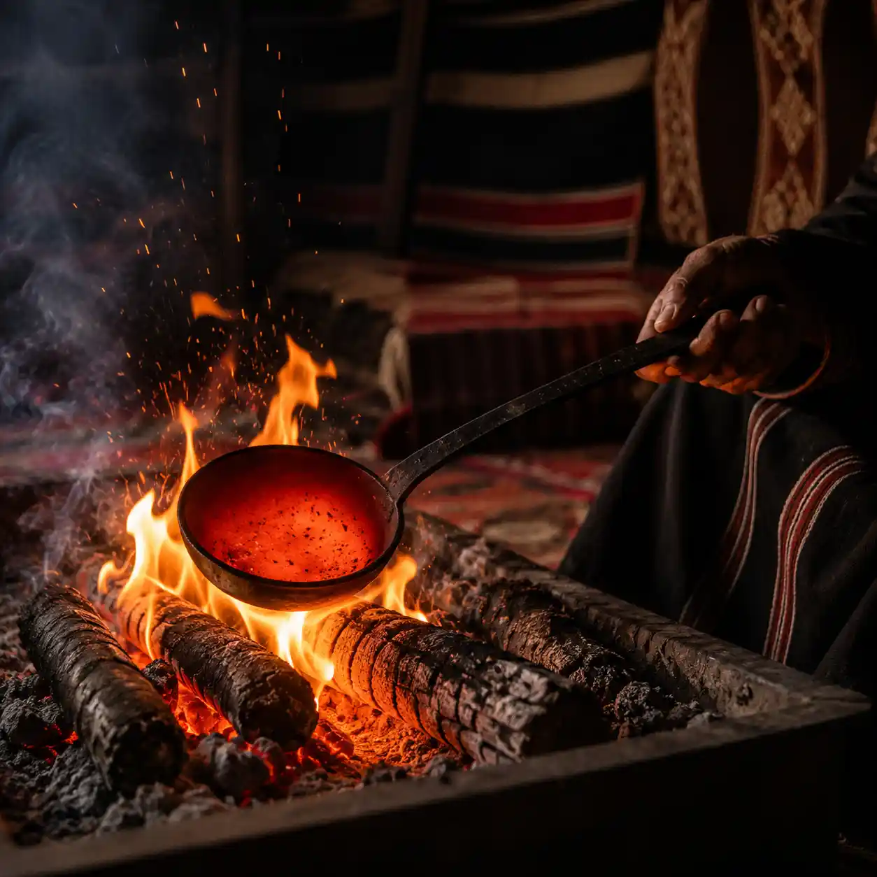 جلسة تحكيم عرفي وفض نزاع قبلي